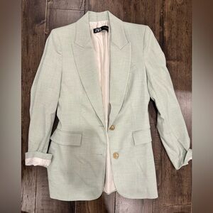 Light sage blazer